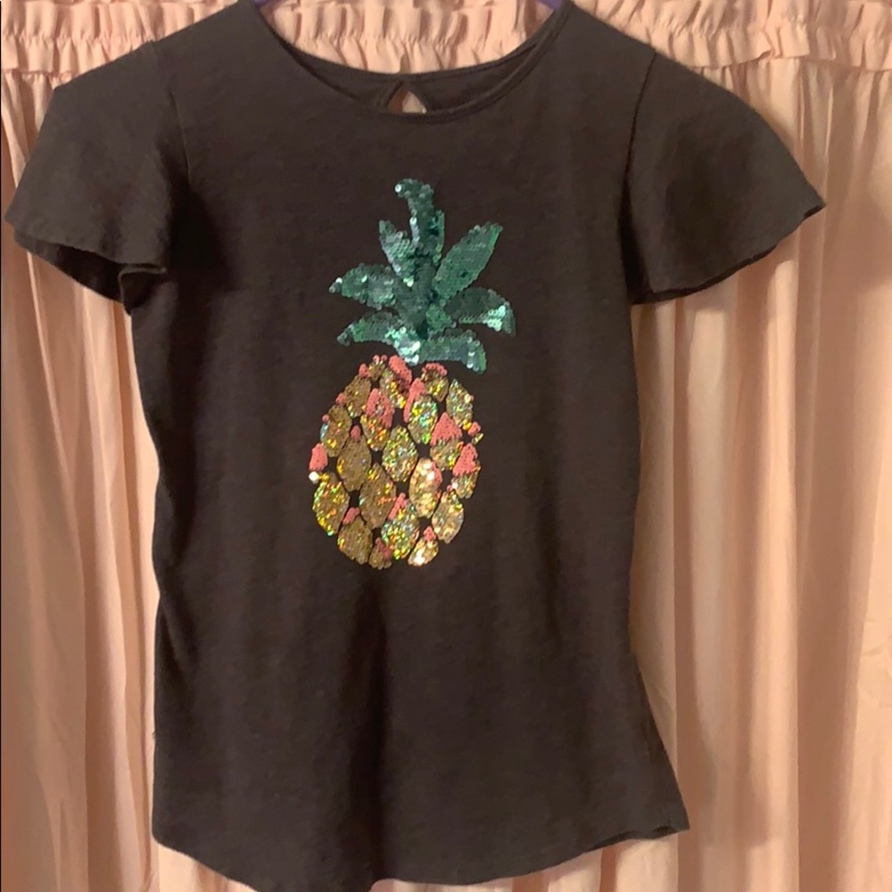 Girls flip sequin top size 12